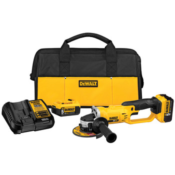 CUT OFF GRINDERS | Dewalt DCG412P2 20V MAX Brushed Lithium-Ion 5 in. Cordless Grinder Kit with (2) 5 Ah Batteries