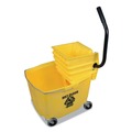 Mop Buckets | Impact 6Y/2635-3Y 12 oz. - 32 oz. Side-Press Squeeze Wringer/Plastic Bucket Combo - Yellow image number 1