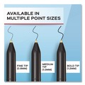 Pens | Paper Mate 2140570 Write Bros. Medium 1 mm Ballpoint Pen - Black Ink/Black Barrel (8/Pack) image number 4