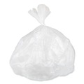 Trash Bags | Inteplast Group WSL2424LTN 10 Gallon 0.35 mil 24 in. x 24 in. Coreless Perforated Roll Low-Density Commercial Can Liners - Clear (50 Bags/Roll, 20 Rolls/Carton) image number 4