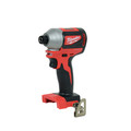 Impact Drivers | Milwaukee 2850-21P M18 Brushless Lithium-Ion Compact 1/4 in. Cordless Hex Impact Driver Kit (2 Ah) image number 1