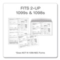 Office & Office Supplies | TOPS 22222 5.63 in. x 9 in. 1099 Double Window Envelope - White (24/Pack) image number 2