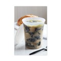 Food Service | Pactiv Corp. SD5032Y Newspring DELItainer 32 oz. 4.55 in. x 4.55 in. x 5.55 in. Plastic Microwavable Container - Natural image number 5
