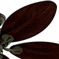Ceiling Fans | Hunter 54098 54 in. Bayview Provencal Gold Antique Dark Wicker ETL Damp Rated Outdoor Ceiling Fan image number 3