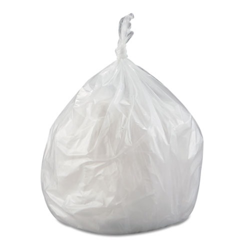 Trash Bags | Inteplast Group VALH4048N14 40 in. x 46 in. 45 gal. 12 mic High-Density Commercial Can Liners Value Pack - Clear (250/Carton) image number 0