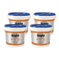 Cleaning & Janitorial Supplies | GOJO Industries 6298-04 FAST TOWELS 9 in. x 10 in. Hand Cleaning Towels - Fresh Citrus Blue (4/Carton) image number 0