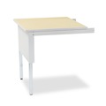  | Mayline TB30PG 30 in. x 30 in. x 29 in. - 36 in. Mailflow-To-Go Square Mailroom System Table - Pebble Gray image number 0