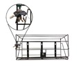 Customer Appreciation Sale - Save up to $60 off | Boardwalk 710058-EA 24 in. W x 10 in. D x 12 in. H 1-Shelf Locking Rack for 3 Liter PDC Cleaner Bottles - Black image number 2