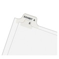 Office Jansan | Avery 11911 Avery-Style 11 in. x 8.5 in. '1-ft Label Legal Exhibit Side Tab Divider - White (25/Pack) image number 3