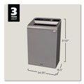 Trash Cans | Rubbermaid Commercial 1961628 33 Gallon Landfill Configure Indoor Recycling Waste Receptacle - Gray image number 1