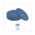 | Boardwalk BWK4020BLU 20 in. Diameter Scrubbing Floor Pads - Blue (5/Carton) image number 3