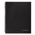 Notebooks & Pads | Cambridge Limited 06100 1 Subject Wide/Legal Rule 8.5 in. x 11 in. Hardbound Notebook with Pocket - Black Cover (96 Sheets) image number 0