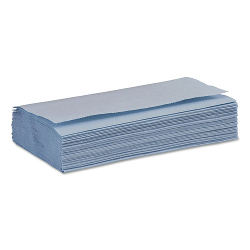 Paper Towels and Napkins | Boardwalk BWK6191 9.125 in. x 10.25 in. Windshield Paper Towels - Unscented, Blue (9 Packs/Carton, 250 Sheets/Pack) image number 0