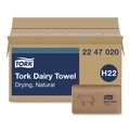 Cleaning & Janitorial Supplies | Tork 2247020 Dairy Towel 1-Ply 9.12 x 10.25 Natural 250 Sheets/Pack 16 Packs/Carton image number 0