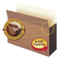 Office Jansan | Smead 73390 5.25 in. Expansion Redrope Tuff Pocket Drop-Front File Pockets with Fully Lined Gussets - Letter , Redrope (10/Box) image number 1