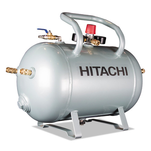 Portable Air Compressors | Hitachi UA3810AB 10 Gallon ASME Certified Reserve Tank (Silver) image number 0