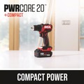 Clearance Center | Skil DL6293B-10 20V PWRCORE 20 Brushless Compact Lithium-Ion 1/2 in. Cordless Drill Driver Kit (2 Ah) image number 3