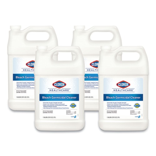 Cleaning & Janitorial Supplies | Clorox Healthcare 68978 128 oz. Bleach Germicidal Cleaner Refill (4/Carton) image number 0