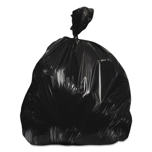 New Year New Savings! Save $25 off $150 | Heritage Z7660XK R01 38 in. x 60 in. 17 mic 60 Gallon High-Density Waste Can Liners - Black (200/Carton) image number 0