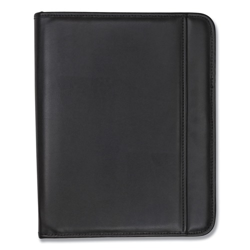 Samsill 70820 Professional Zippered Pad Holder with Pockets/Slots and Writing Pad - Black image number 0