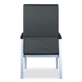  | Alera ALEML2419 Metalounge Series 24.6 in. x 26.96 in. x 42.91 in. High-Back Guest Chair - Black image number 2