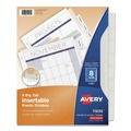  | Avery 11836 Insertable 8-Tab 11 in. x 8.5 in. Big Tab Plastic Dividers - Clear (1 Set) image number 0