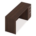 Office Desks & Workstations | Alera AE1NZK-S2472UF HRG 72 in. x 24 in. x 29 in. Seville Series Credenza with Right Pedestal - Mahogany image number 4