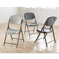Office Chairs | Iceberg 64003 Rough n Ready 15.25 in. Seat Height Supports Up to 350 lbs. Commercial Folding Chair - Platinum Seat/Back, Black Base image number 1
