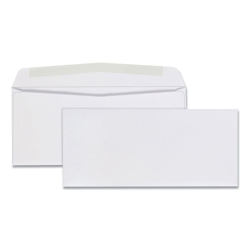 Office Jansan | Quality Park QUA90090 #9 Commercial Flap Gummed Closure 3.88 in. x 8.88 in. Business Envelope - White (500/Box) image number 0