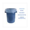 Trash Bags | Boardwalk V8046MNKR04 40 in. x 46 in. 45 gal. 11 mic High-Density Can Liners - Natural (250/Carton) image number 6