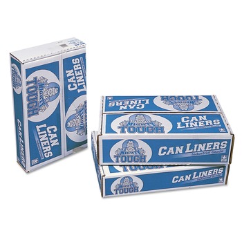 Pitt Plastics 30 in. x 36 in. 30 gal. 0.75 mil. Linear Low Density Can Liners - White (200/Carton)