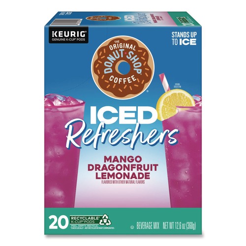 Food Service | The Original Donut Shop 5000382824 ICED Refreshers K-Cup Pods - Mango Dragonfruit Lemonade (20/Box) image number 0