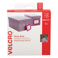 Paper Fasteners | Velcro 91824 0.75 in. Diameter Removable Adhesive Sticky-Back Fasteners - White (200/Box) image number 0