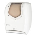 Paper Towel Holders | San Jamar T1470WHCL Smart System iQ Sensor 16.5 in. x 9.75 in. x 12 in. Cordless Towel Dispenser - White/Clear (Tool Only) image number 3