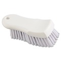 Cleaning Cloths | Boardwalk BWKFSCBWH 6 in. Handle 6 in. Brush Polypropylene Bristles Scrub Brush - White image number 1