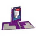 Office Jansan | Avery 79771 Heavy-Duty 1 in. Capacity 11 in. x 8.5 in. 3 Ring View Binder with DuraHinge and One Touch EZD Rings - Purple image number 1