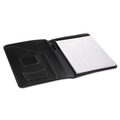  | Universal UNV32660 Leather-Look Inside Flap Pocket Pad Folio with Card Holder - Black image number 1