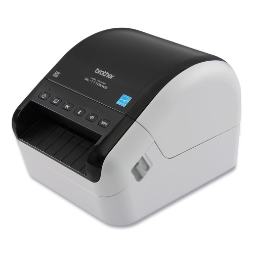 Bulk Savings Pricing 2 | Brother QL1100 QL-1100 6.7 in. x 8.7 in. x 5.9 in. 69 Labels Print Speed Wide Format Professional Label Printer image number 0