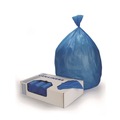 Office Jansan | Heritage A6043PX 30 in. x 43 in. 30 gallon 1.3 millimeter Biohazard Infectious Waste Flat Pack Healthcare Biohazard Printed Can Liners - Blue (200/Carton) image number 0
