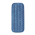 Mops | Rubbermaid Commercial FGQ82000BL00 13.75 in. x 5.5 in. x 0.5 in. Microfiber Wall/Stair Wet Mopping Pad - Blue image number 0