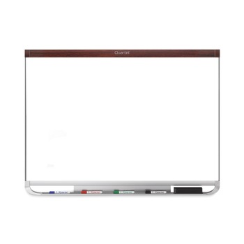 Quartet Prestige 2 Duramax 48 in. x 36 in. Magnetic Porcelain Whiteboard - Mahogany