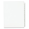 Office Jansan | Avery 01332 11 in. x 8.5 in. 25-Tab 51 to 75 Avery Style Preprinted Legal Exhibit Side Tab Index Dividers - White (1-Set) image number 0