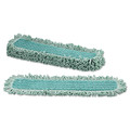 Bulk Savings Pricing 2 | Rubbermaid Commercial HYGEN FGQ42600GR00 24w x 9d HYGEN Microfiber Fringed Dust Mop Pad - Green image number 2
