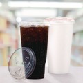 Cups and Lids | Dart P3032RSL Prima Strawless Plastic Lids Fits 30 oz. to 32 oz. Cold Cups - Clear (1200/Carton) image number 5