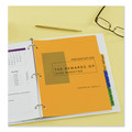 Office Jansan | Avery 11331 11 in. x 8.5 in. 12-Tab Jan. to Dec. Durable Preprinted Plastic Tab Dividers - Assorted (1-Set) image number 3