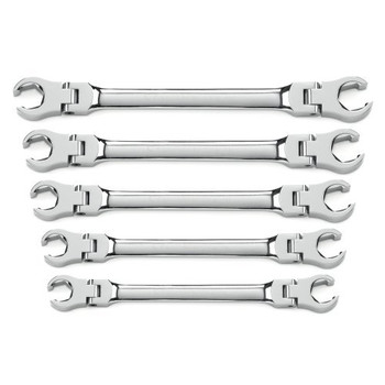GearWrench 81910 5 pc. Flex Flare Nut Wrench Set - SAE