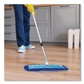 Mops | Gritt Commercial GRI18224 24 in. x 5 in. Microfiber Looped Dust Mop Pad Head - Blue image number 5