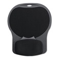 Office Furniture Accessories | Fellowes Mfg Co. 93730 Easy Glide 10 in. x 12 in. Gel Mouse Pad with Wrist Rest - Black image number 0