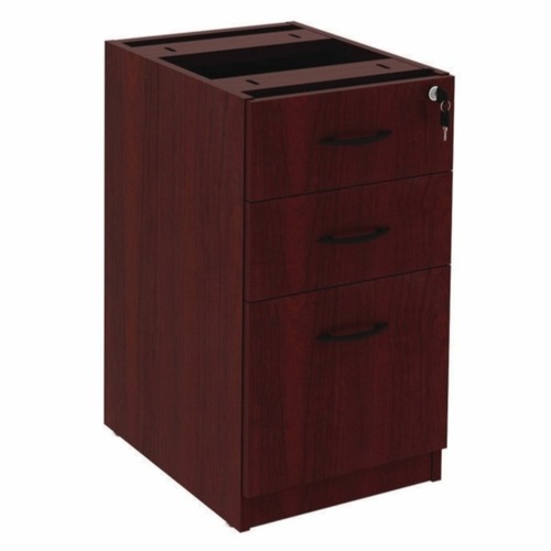  | Alera ALEVA532822MY Valencia Series 15.63 in. x 20.5 in. x 28.5 in. Box/File Full Pedestal - Mahogany image number 0