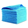 Office Jansan | Rubbermaid Commercial 1820579 12 in. x 12 in. Microfiber Cleaning Cloths - Blue (24/Pack) image number 1